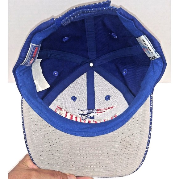 Vintage New England Patriots NFL Pro Line Logo Athletics Cap Hat Hook & Loop 90s - Picture 5 of 9